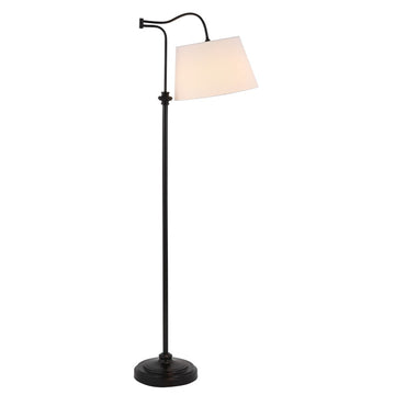 Jason 68.5" Metal Traditional Swing Arm LED Floor Lamp - JONATHAN Y